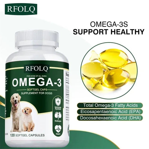 Omega-3 Dog Supplement - Hair Skin Joints Buporai Premium - nutriamazonia