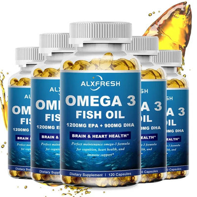 Omega 3 Fish Oil - Brain Health And Joint Support ALXFRESH - nutriamazonia