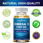Omega 3 Fish Oil - Brain Health And Joint Support ALXFRESH - nutriamazonia