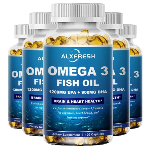 Omega 3 Fish Oil - Brain Health And Joint Support ALXFRESH - nutriamazonia