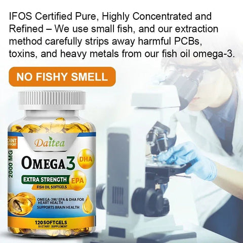 Omega-3 Fish Oil - Brain Health Support SOOMIIG Adults - nutriamazonia