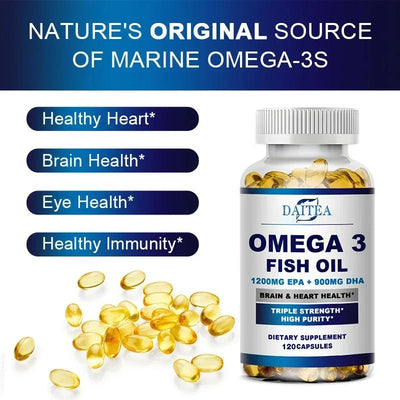 Omega 3 Fish Oil Capsules - Joint And Eye Health Daitea - nutriamazonia