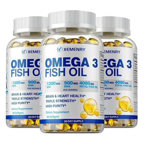 Omega-3 Fish Oil - Supports Brain Health Xemenry Adults - nutriamazonia