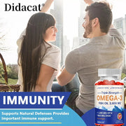 Omega-3 Fish Oil Capsules - Supports Brain Heart Memory - nutriamazonia