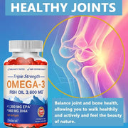 Omega-3 Fish Oil Capsules - Supports Brain Heart Memory - nutriamazonia