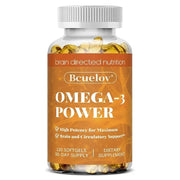 Omega 3 Fish Oil - Concentrated EPA/DHA Brain Health Bcuelov - nutriamazonia