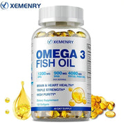 Omega-3 Fish Oil - Supports Brain And Heart Adults Trusted - nutriamazonia