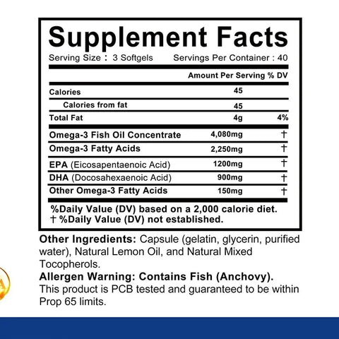 Omega-3 Fish Oil - Supports Brain And Heart Adults Trusted - nutriamazonia