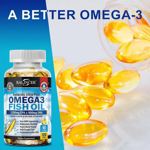 Omega 3 Fish Oil - Heart And Brain Health Support Balincer - nutriamazonia