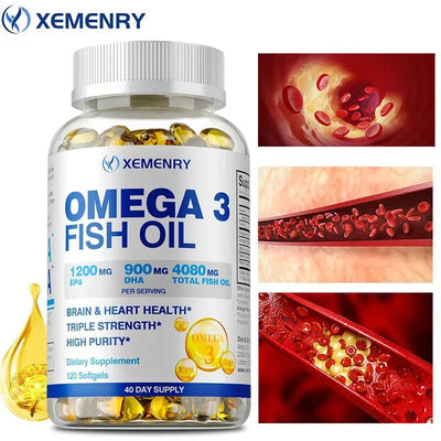 Omega 3 Fish Oil - Heart Health and Skin Wellness Airboy - nutriamazonia