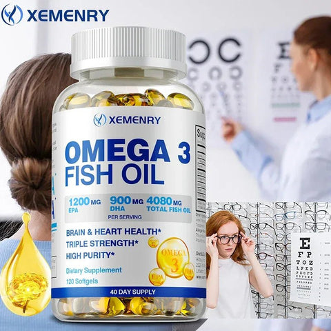 Omega 3 Fish Oil - Heart Health Support NutriAmazonia Adults - nutriamazonia