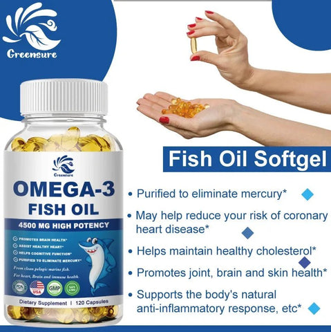 Omega-3 Fish Oil - Heart Health Support Nutriamazonia Adults - nutriamazonia