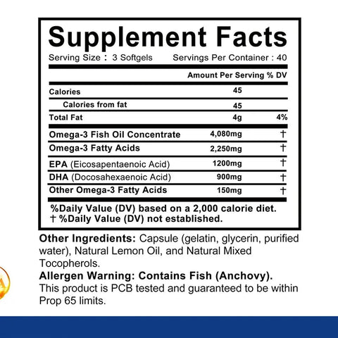 Omega 3 Fish Oil - Heart Health Support NutriAmazonia Adults - nutriamazonia