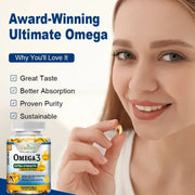 Omega 3 Fish Oil Softgels - Extra Strength For Heart Health - nutriamazonia