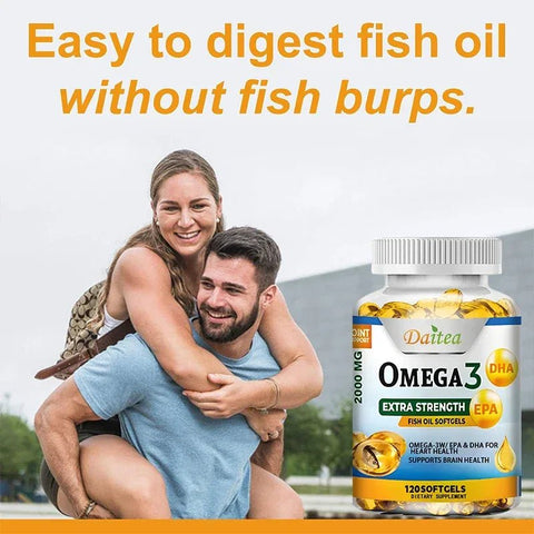 Omega 3 Fish Oil Softgels - Extra Strength For Heart Health - nutriamazonia