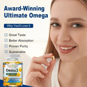 Omega 3 Fish Oil Softgels - Extra Strength For Heart Health - nutriamazonia
