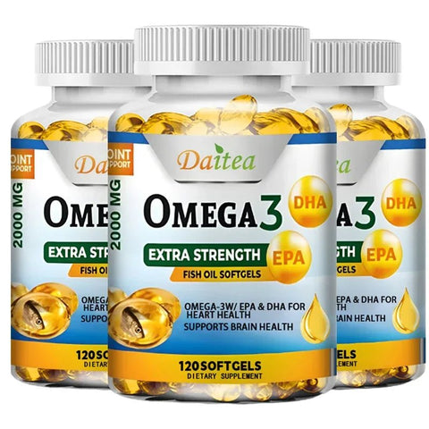 Omega 3 Fish Oil Softgels - Extra Strength For Heart Health - nutriamazonia