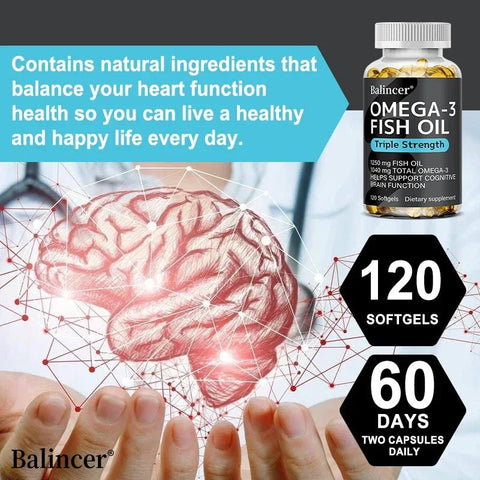 Omega 3 Fish Oil - Supports Brain Health Balincer Boost - nutriamazonia