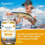 Omega 3 Fish Oil - Supports Brain Health Kenofor Premium - nutriamazonia