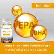 Omega 3 Fish Oil - Supports Brain Health Kenofor Premium - nutriamazonia