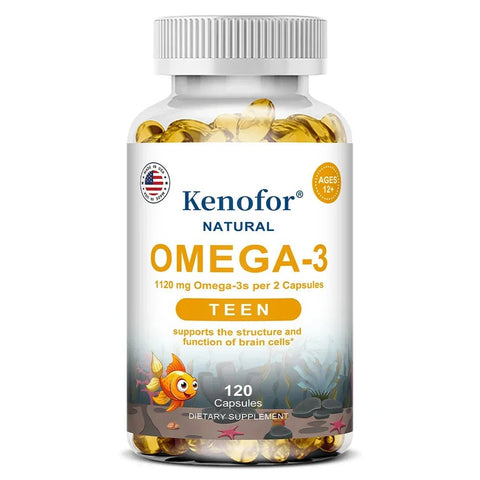 Omega 3 Fish Oil - Supports Brain Health Kenofor Premium - nutriamazonia