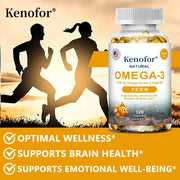 Omega 3 Fish Oil - Supports Brain Health Kenofor Premium - nutriamazonia