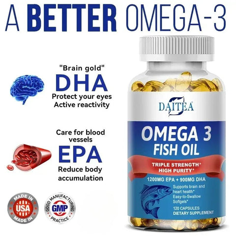 Omega 3 Fish Oil - Supports Hair And Skin Health SOOMIIG - nutriamazonia