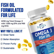 Omega 3 Fish Oil - Supports Hair And Skin Health SOOMIIG - nutriamazonia
