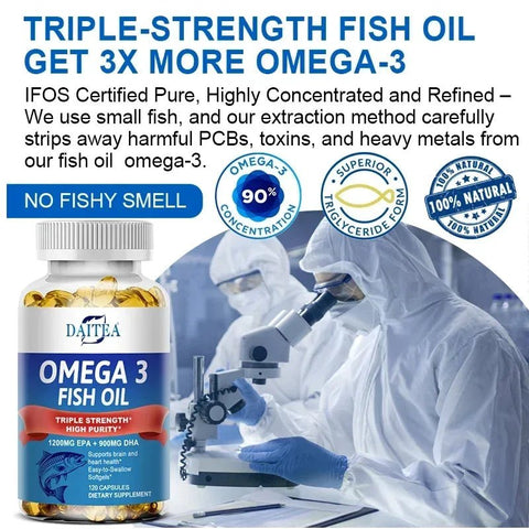 Omega 3 Fish Oil - Supports Hair And Skin Health SOOMIIG - nutriamazonia