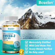 Omega-3 Fish Oil - Supports Heart And Brain Health Bcuelov - nutriamazonia