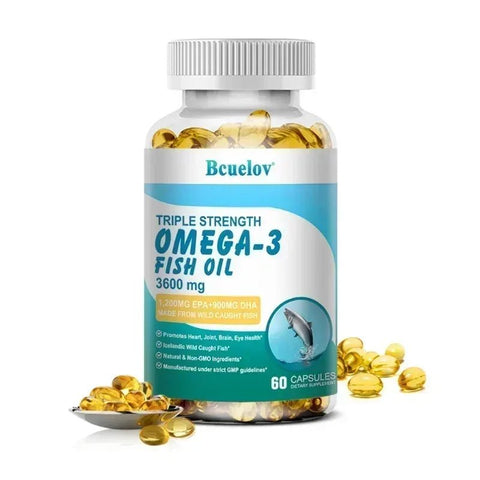 Omega-3 Fish Oil - Supports Heart And Brain Health Bcuelov - nutriamazonia