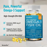 Omega-3 Fish Oil - Supports Heart And Brain Health Kenofor - nutriamazonia