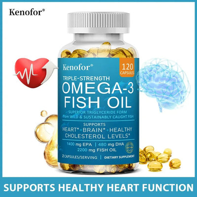Omega-3 Fish Oil - Supports Heart And Brain Health Kenofor - nutriamazonia