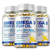 Omega-3 Fish Oil - Supports Heart and Brain Xemenry Adults - nutriamazonia