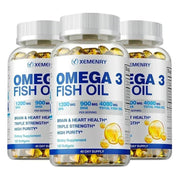 Omega-3 Fish Oil - Supports Heart and Brain Xemenry Adults - nutriamazonia