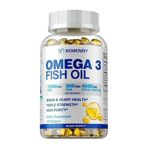 Omega-3 Fish Oil - Supports Heart and Brain Xemenry Adults - nutriamazonia