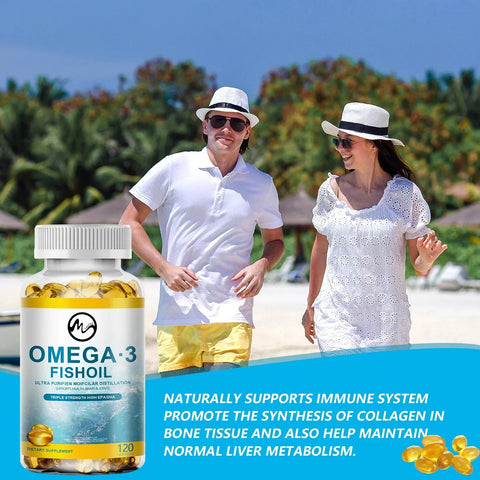 Omega 3 Fish Oil - Supports Heart Health Adults Premium - nutriamazonia