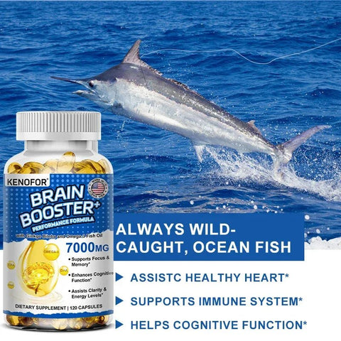 Omega 3 Fish Oil - Supports Heart Health KenoforCharge Boost - nutriamazonia