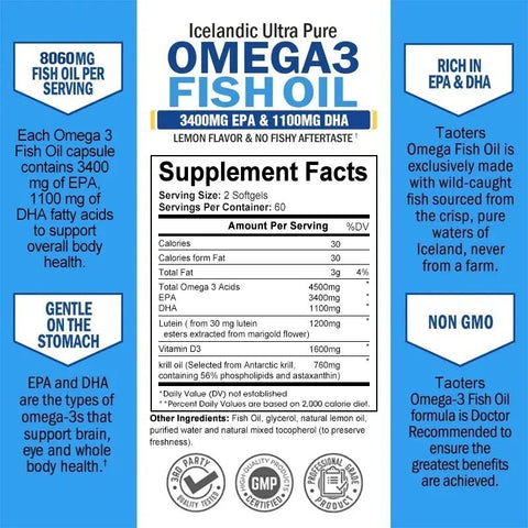 Omega-3 Fish Oil - Supports Immunity And Skin Health Adults - nutriamazonia