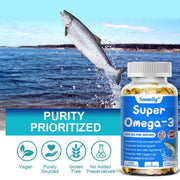 Omega 3 Fish Oil - Supports Joints Brain Eyes SOOMIIG Adults - nutriamazonia