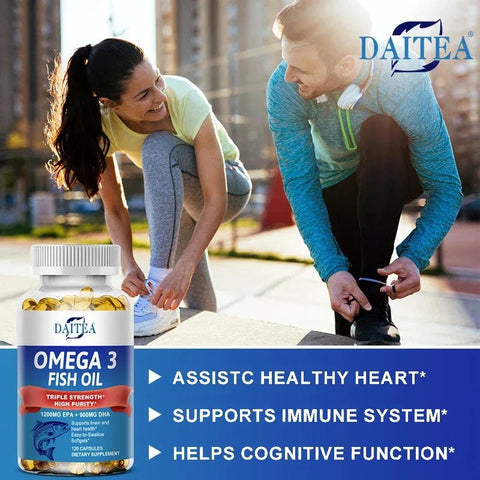 Omega 3 Fish Oil - Triple Strength For Heart Health Daitea - nutriamazonia