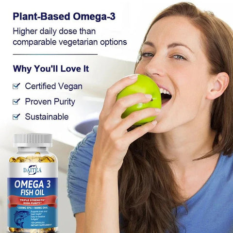 Omega 3 Fish Oil - Triple Strength For Heart Health Daitea - nutriamazonia