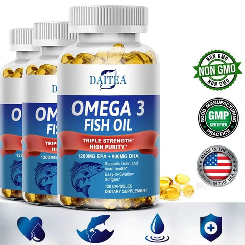 Omega 3 Fish Oil - Triple Strength High Purity Daitea - nutriamazonia