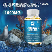 Omega 3 Seal Oil - Brain & Vision Support MINCH Adults - nutriamazonia