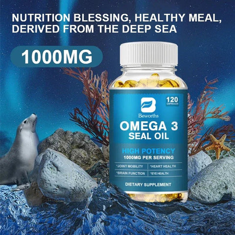 Omega 3 Seal Oil - Brain & Vision Support MINCH Adults - nutriamazonia