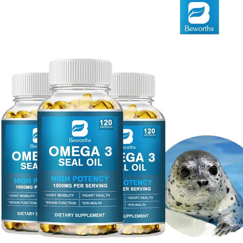 Omega 3 Seal Oil - Brain & Vision Support MINCH Adults - nutriamazonia