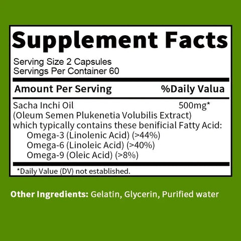 Sacha Inchi Oil - Brain Health Nutriamazonia Adults Premium - nutriamazonia