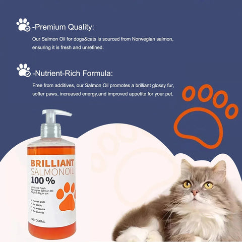 Salmon Oil - Chemical-Free Omega Fatty Acids For Pets - nutriamazonia