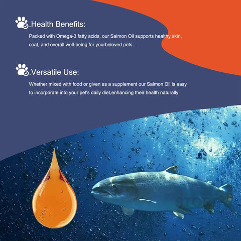Salmon Oil - Chemical-Free Omega Fatty Acids For Pets - nutriamazonia