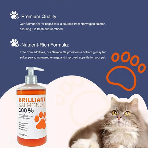 Salmon Oil - Chemical-Free Omega Fatty Acids For Pets - nutriamazonia
